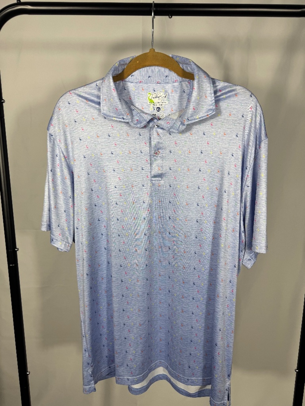 Tailorbyrd Performance Golf Polo Flamingo XL